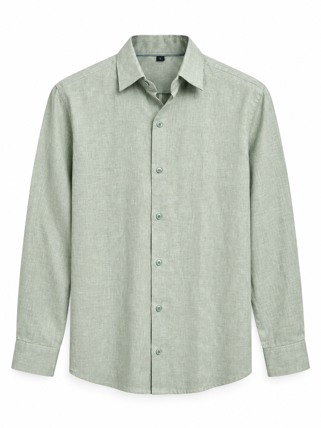 Men's Green Linen Shirt