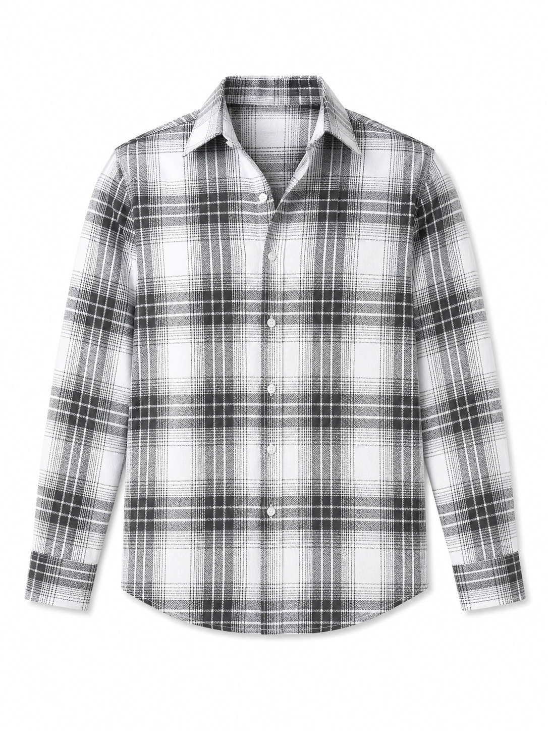 Monochrome Plaid Shirt