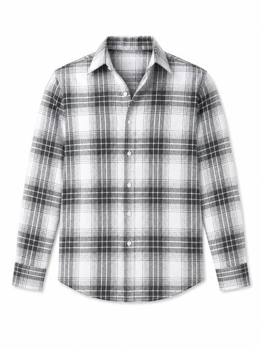 Monochrome Plaid Shirt